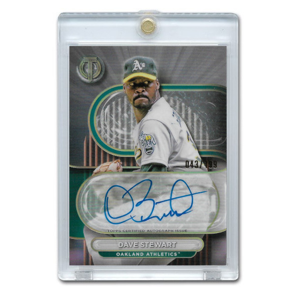 Dave Stewart Autographed Card 2024 Topps Tribute # TA-DSTE Ltd Ed of 199