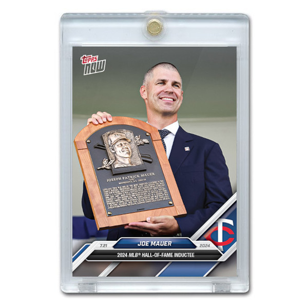 Joe Mauer Hall of Fame Induction 2024 Topps Now Card # 447 Ltd Ed of 1,574