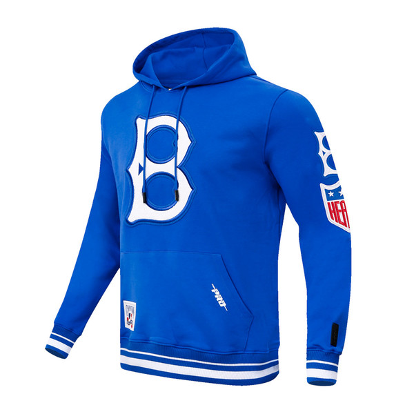 Men’s Pro Standard Brooklyn Dodgers Retro Classic Royal Blue Pullover Hooded Sweatshirt