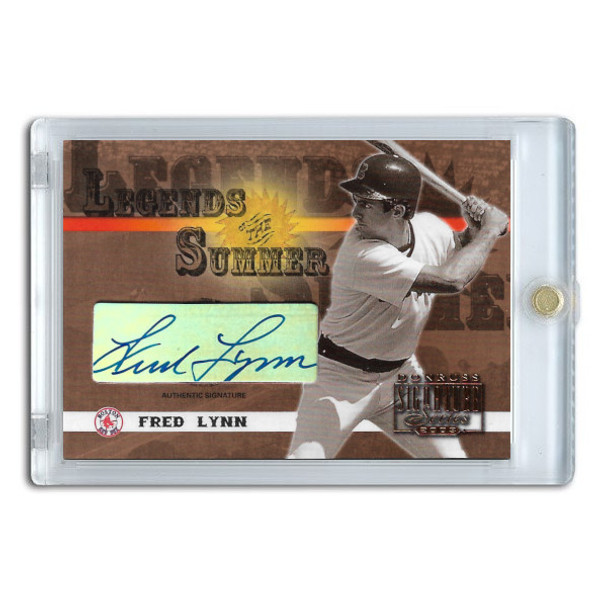 Fred Lynn Autographed Card 2003 Donruss Signature Legends of Summer #LS-16