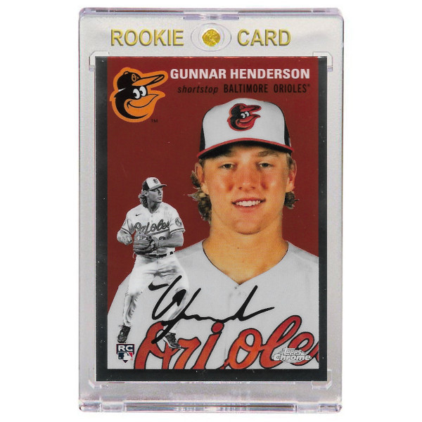 Gunnar Henderson Baltimore Orioles 2023 Topps Chrome Platinum Anniversary # 50 Rookie Card