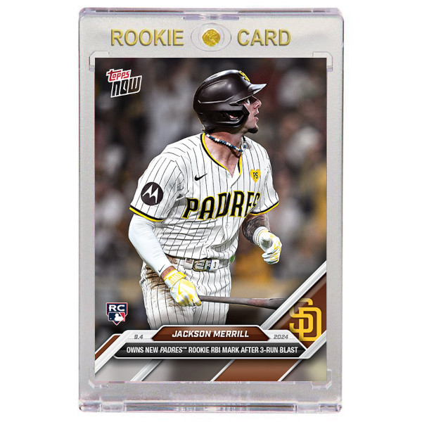 Jackson Merrill San Diego Padres 2024 Topps Now # 649 Rookie Card
