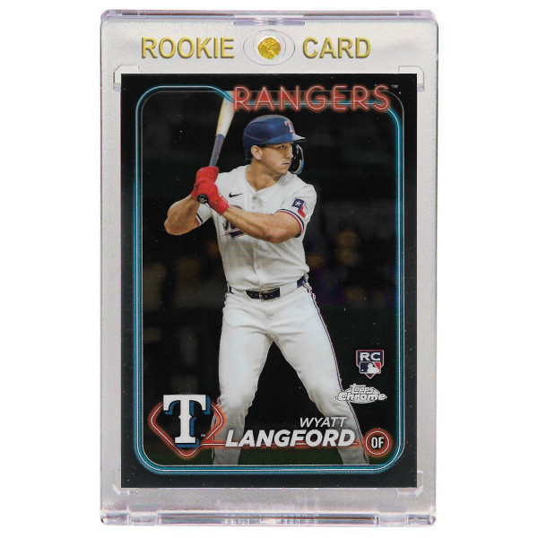 Wyatt Langford Texas Rangers 2024 Topps Chrome # 122 Rookie Card