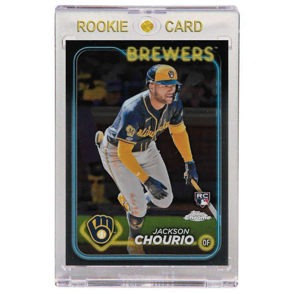 Jackson Chourio Milwaukee Brewers 2024 Topps Chrome # 161 Rookie Card