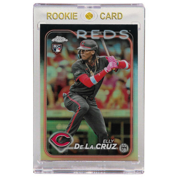 Elly De La Cruz Cincinnati Reds 2024 Topps Chrome Refractor # 44 Rookie Card