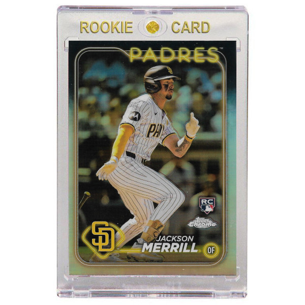 Jackson Merrill San Diego Padres 2024 Topps Chrome Refractor # 207 Rookie Card