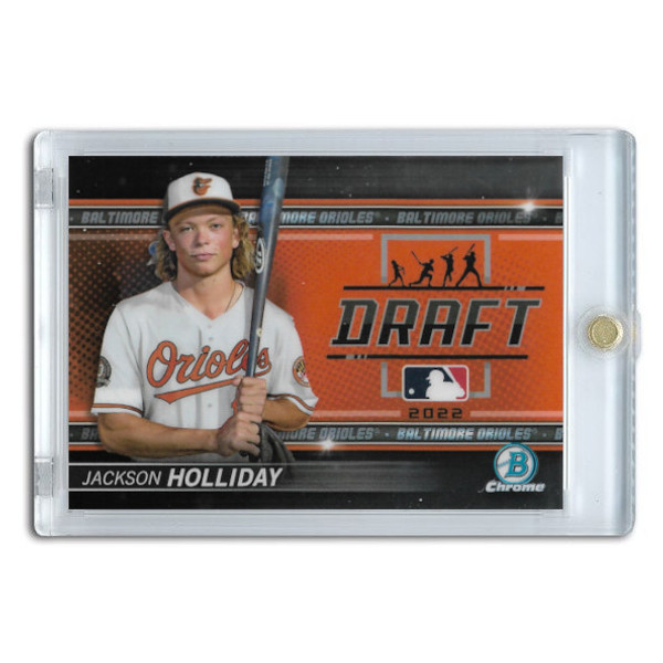 Jackson Holliday 2022 Bowman Chrome Draft Night # 9 Pre-Rookie Card