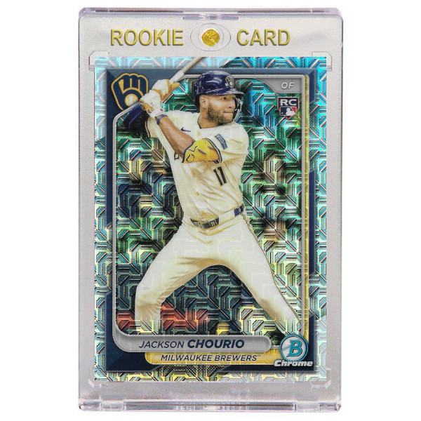 Jackson Chourio Milwaukee Brewers 2024 Bowman Chrome Mega # 69 Rookie Card