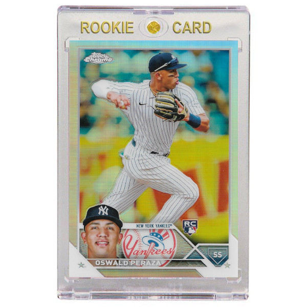 Oswald Peraza New York Yankees 2023 Topps Chrome Refractor # 132 Rookie Card