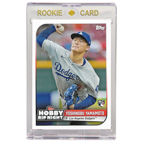 Yoshinobu Yamamoto Los Angeles Dodgers 2024 Topps Hobby Rip Night # 35 Rookie Card