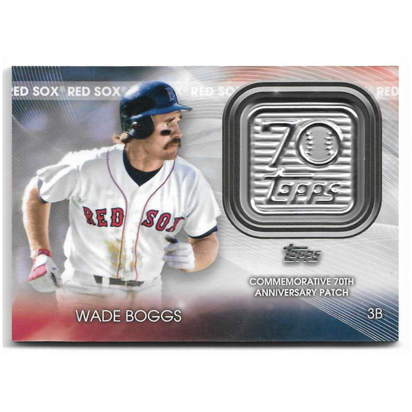Wade Boggs 2021 Topps 70th Anniversary Logo Patch # 70P-WB
