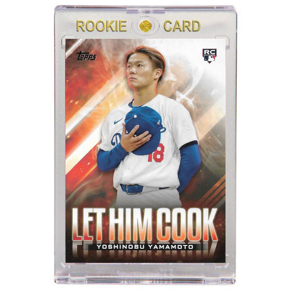 Yoshinobu Yamamoto Los Angeles Dodgers 2024 Topps Let Him Cook # 15 Rookie Card
