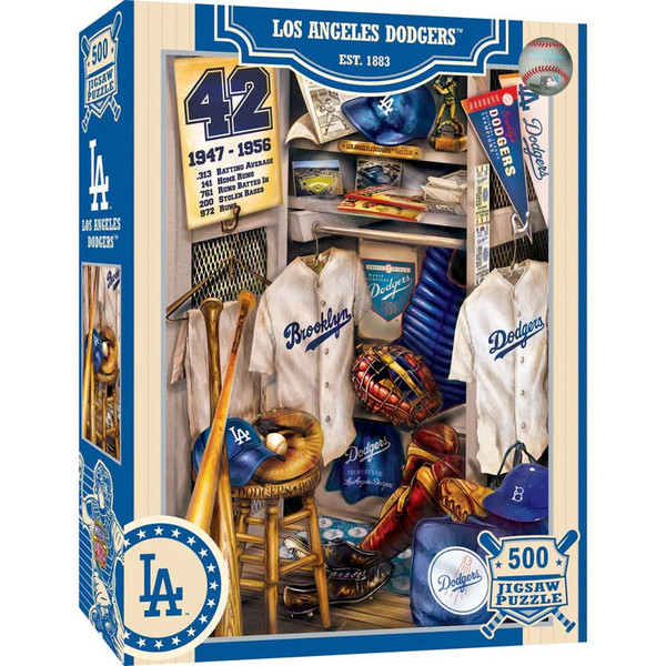 Los Angeles Dodgers Masterpieces Locker Room 500 Piece Jigsaw Puzzle