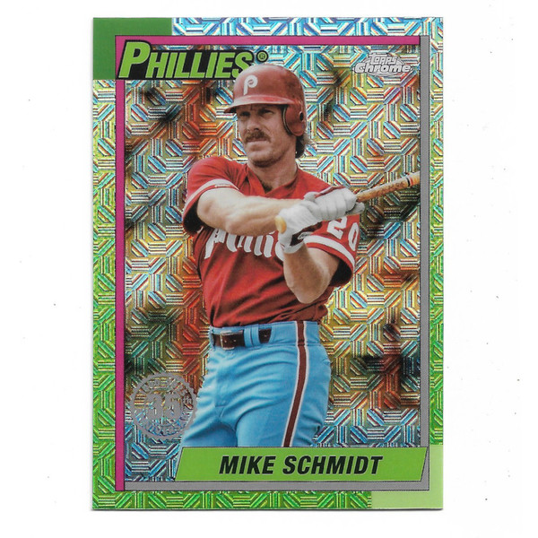 Mike Schmidt 2025 Topps Series One 35th 1990 Silver Pack Chrome # T90C-90