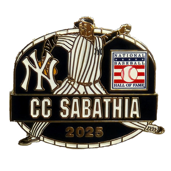 CC Sabathia New York Yankees Hall of Fame Class of 2025 Collector’s Pin