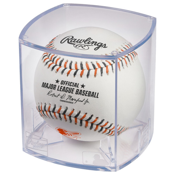 Rawlings Baltimore Orioles Logo MLB Official Game Baseball with Display Case