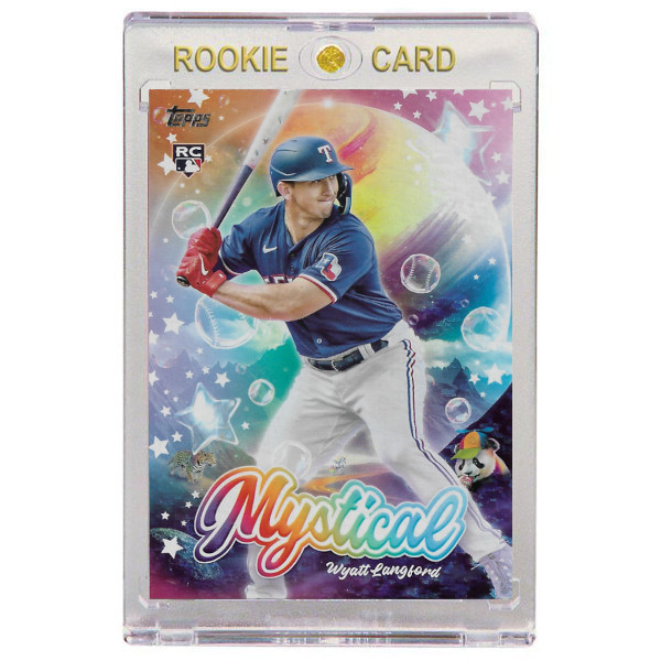 Wyatt Langford Texas Rangers 2024 Topps Update Mystical # 21 Rookie Card