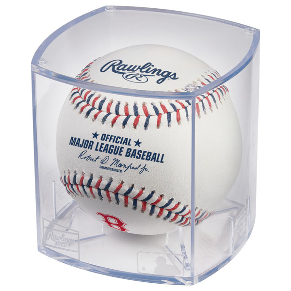 Rawlings Boston Red Sox Logo MLB Official Game Baseball with Display Case
