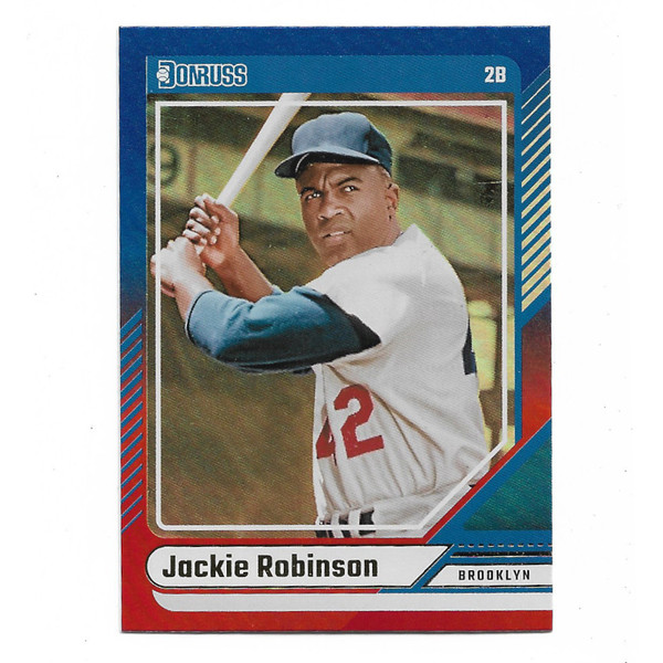 Jackie Robinson 2024 Donruss Red & Blue Holo # 16
