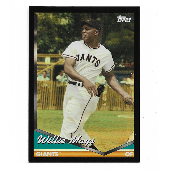 Willie Mays 2024 Topps Archives Black Foil # 270