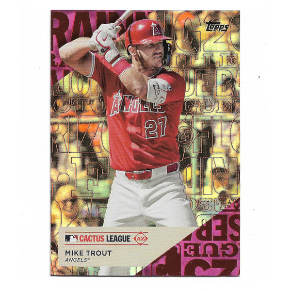 Mike Trout 2025 Topps Cactus League Red # 8