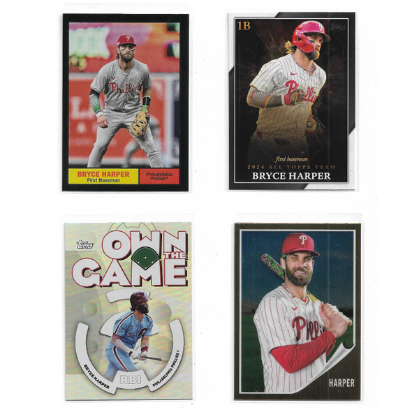 Bryce Harper Lot of 4 Different Insert Cards (Lot B)