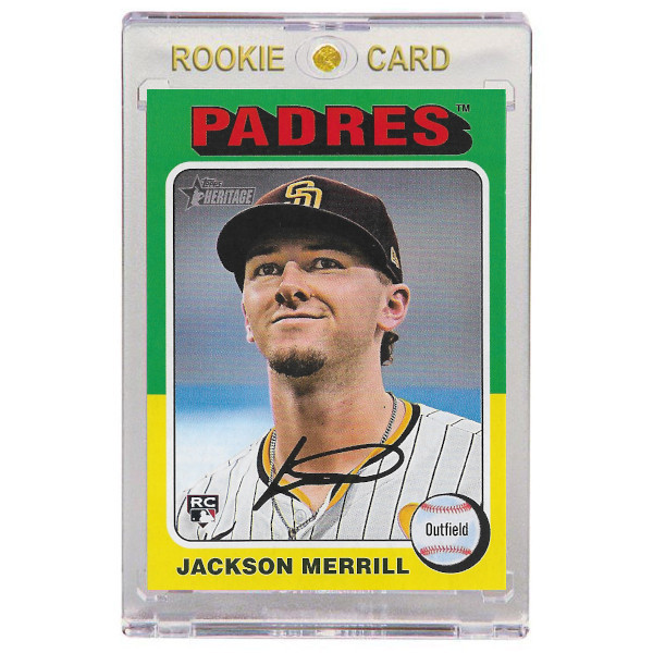 Jackson Merrill San Diego Padres 2024 Topps Heritage # 689 Rookie Card