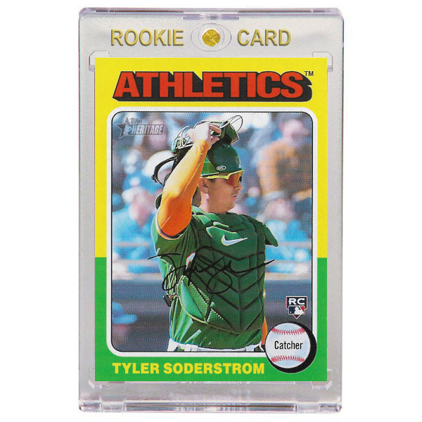 Tyler Soderstrom Oakland Athletics 2024 Topps Heritage # 471 Rookie Card