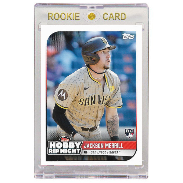 Jackson Merrill San Diego Padres 2024 Topps Hobby Rip Night # 37 Rookie Card