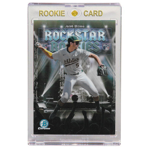 Jacob Wilson Oakland Athletics 2025 Bowman Chrome Rockstar Rookies # 16 Rookie Card