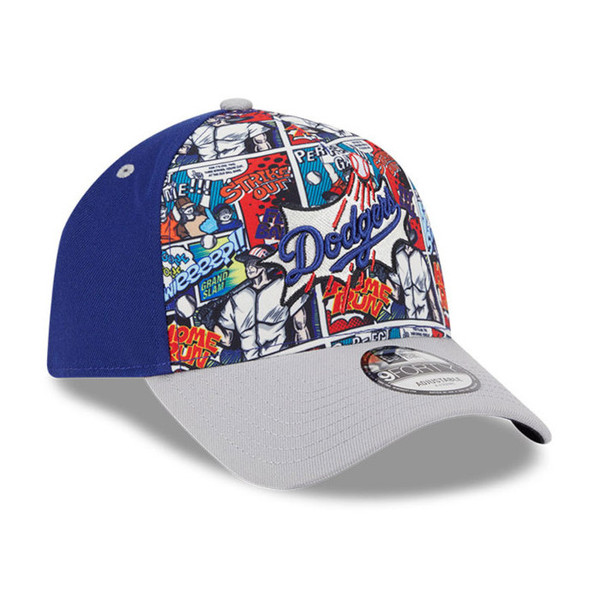 New Era Los Angeles Dodgers Diamond Hero Comic Edition 9FORTY A-Frame Snapback Adjustable Cap