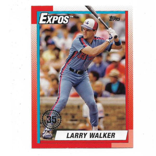 Larry Walker 2025 Topps 35th Anniversary '90 # T90-35