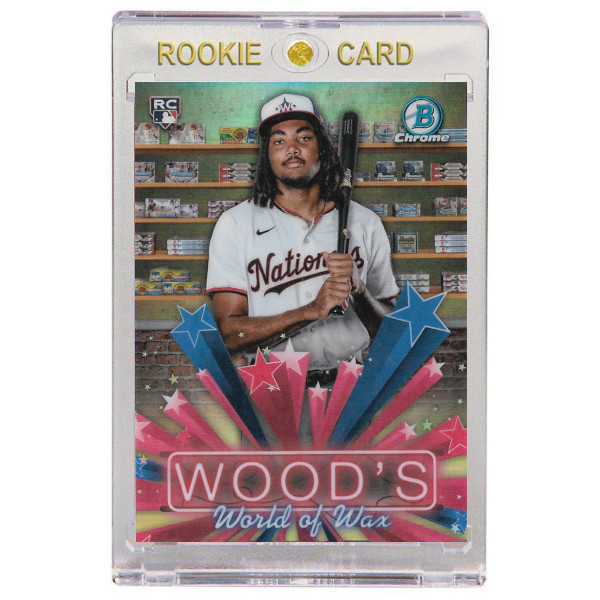 James Wood Washington Nationals 2025 Bowman Chrome Hobby Stars # 5 Rookie Card