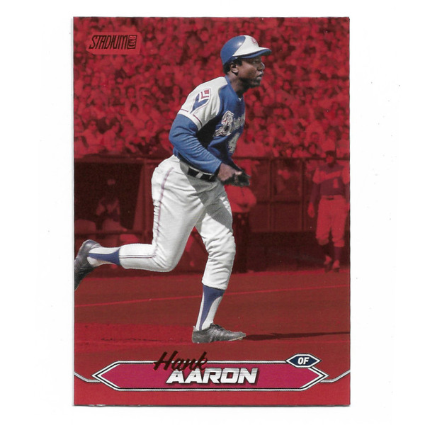 Hank Aaron 2024 Stadium Club Red Foil # 39