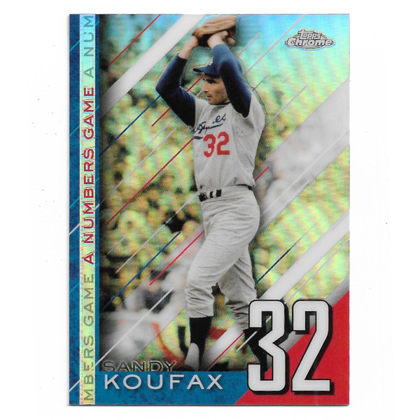 Sandy Koufax 2024 Topps Chrome Numbers Game # 20