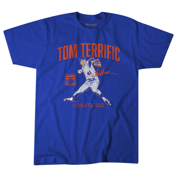 Tom Seaver Tom Terrific Hall of Fame Class of 1992 Royal T-Shirt