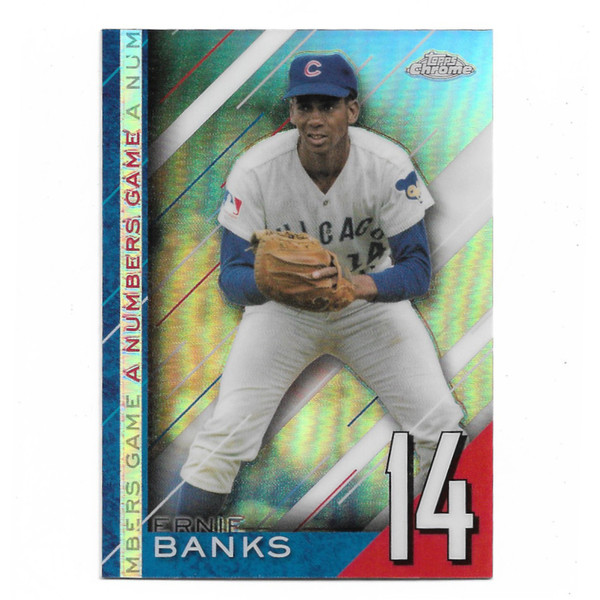Ernie Banks 2020 Topps Chrome Numbers Game # 19