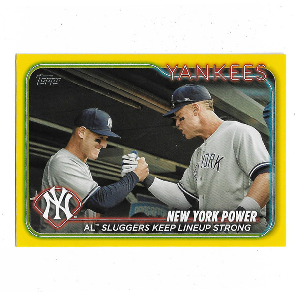 Aaron Judge are Anthony Rizzo 2025 Topps Yellow Border # 315