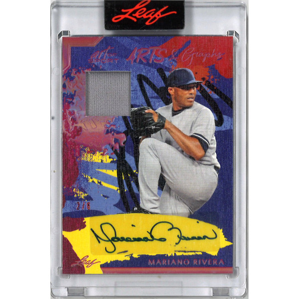 Mariano Rivera Autographed Card 2023 Leaf Art of Sport Arts & Graphs # AG-MR1 Ltd Ed of 6
