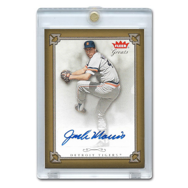 Jack Morris Autographed Card 2004 Fleer Greats of the Game