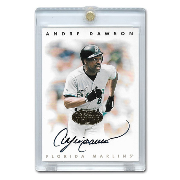 Andre Dawson Autographed Card 1996 Leaf Signature Gold