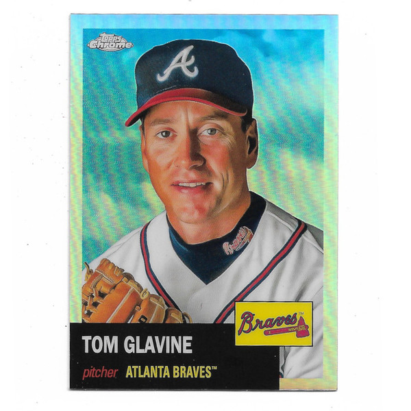Tom Glavine 2022 Topps Chrome Platinum Anniversary Refractor # 370