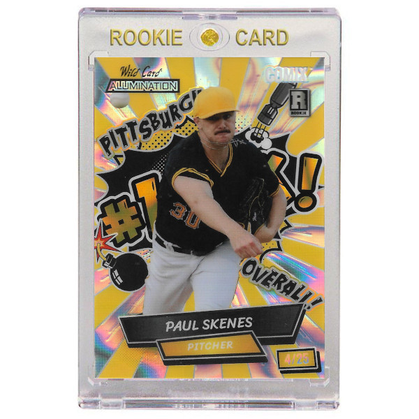 Paul Skenes Pittsburgh Pirates 2024 Wildcard Alumination Comix # ACBN-PS1 Rookie Card Ltd Ed of 25
