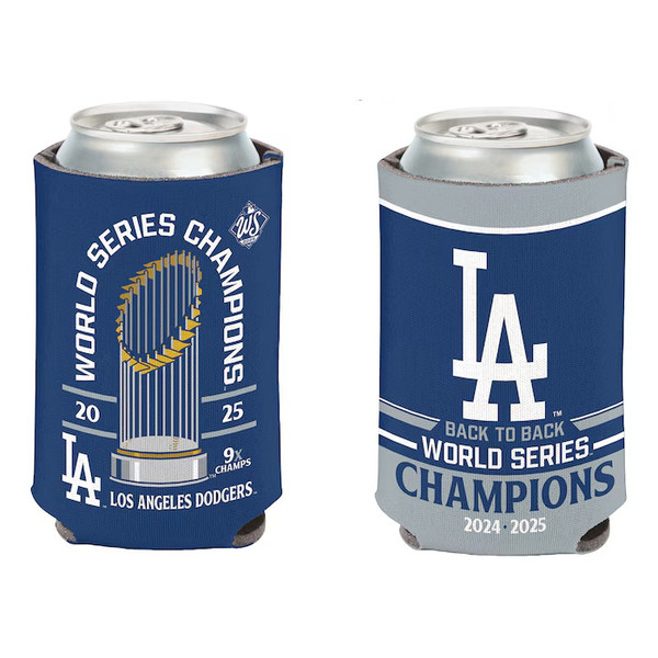 Los Angeles Dodgers 2025 World Series Champions 12-ounce Can Cooler