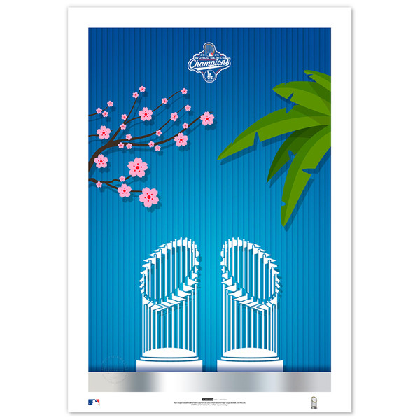 Los Angeles Dodgers Minimalist World Series 2025 Limited Edition 24" x 36" Art Print