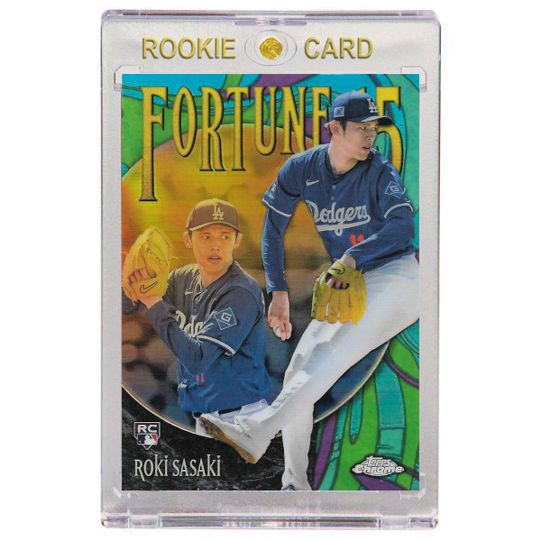 Roki Sasaki Los Angeles Dodgers 2025 Topps Chrome Fortune 15 # 13 Rookie Card