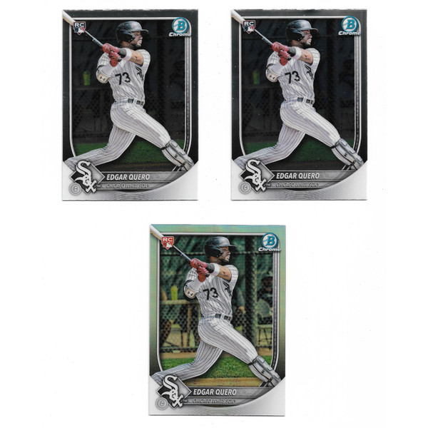 Edgar Quero Chicago White Sox 2025 Bowman Chrome Rookie Cards Lot of 3
