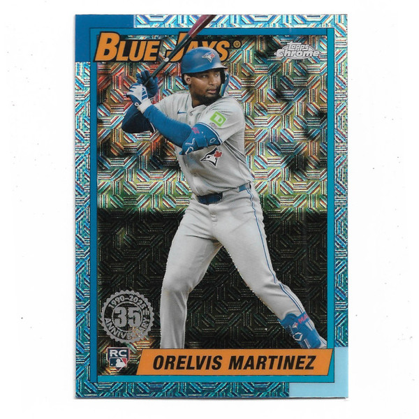 Orelvis Martinez 2025 Topps Series 2 35th 1990 Silver Pack Chrome # T90C-42 Rookie Card