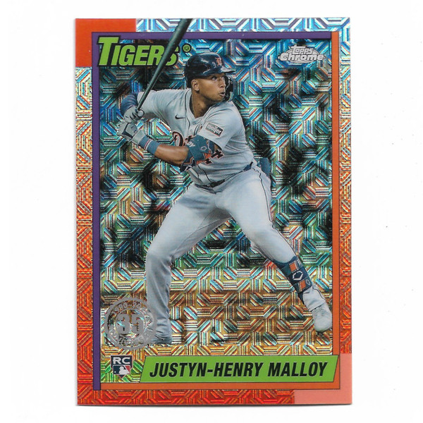 Justyn-Henry Malloy 2025 Topps Series 2 35th 1990 Silver Pack Chrome # T90C-53 Rookie Card