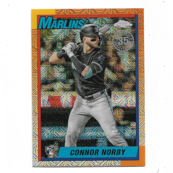 Connor Norby 2025 Topps Series 2 35th 1990 Silver Pack Chrome # T90C-87 Rookie Card